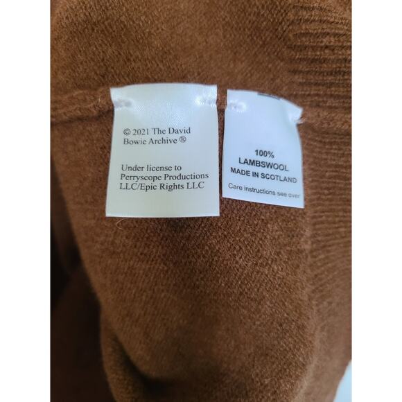 HADES David Bowie Rebel Rebel Men's Lambswool Crewneck Sweater Size M/L - Picture 6 of 6